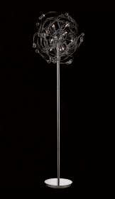IL30175  Messe Crystal 173cm Floor Lamp 12 Light